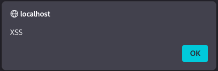 XSS alert popup